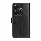 For Xiaomi Redmi Turbo 3 R64 Texture Horizontal Flip Leather Phone Case(Black) - 3