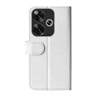 For Xiaomi Redmi Turbo 3 R64 Texture Horizontal Flip Leather Phone Case(White) - 3