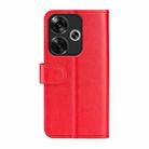 For Xiaomi Redmi Turbo 3 R64 Texture Horizontal Flip Leather Phone Case(Red) - 3