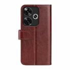 For Xiaomi Redmi Turbo 3 R64 Texture Horizontal Flip Leather Phone Case(Brown) - 3