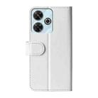 For Xiaomi Redmi Note 13R 5G R64 Texture Horizontal Flip Leather Phone Case(White) - 3