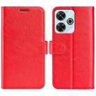 For Xiaomi Redmi Note 13R 5G R64 Texture Horizontal Flip Leather Phone Case(Red) - 1