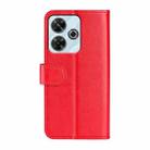 For Xiaomi Redmi Note 13R 5G R64 Texture Horizontal Flip Leather Phone Case(Red) - 3