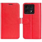 For Xiaomi 14T R64 Texture Horizontal Flip Leather Phone Case(Red) - 1