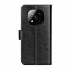 For Xiaomi Redmi Note 14 Pro+ R64 Texture Horizontal Flip Leather Phone Case(Black) - 3