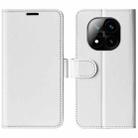 For Xiaomi Redmi Note 14 Pro+ R64 Texture Horizontal Flip Leather Phone Case(White) - 1