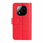 For Xiaomi Redmi Note 14 Pro+ R64 Texture Horizontal Flip Leather Phone Case(Red) - 3