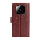 For Xiaomi Redmi Note 14 Pro+ R64 Texture Horizontal Flip Leather Phone Case(Brown) - 3
