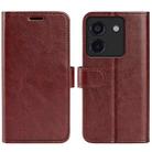 For Xiaomi?Poco M7 Pro 5G R64 Texture Horizontal Flip Leather Phone Case(Brown) - 1