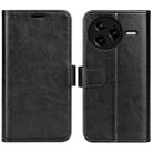 For Redmi K80 Pro / Poco F7 Ultra R64 Texture Horizontal Flip Leather Phone Case(Black) - 1