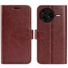 For Redmi K80 Pro / Poco F7 Ultra R64 Texture Horizontal Flip Leather Phone Case(Brown) - 1