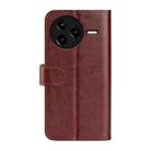 For Redmi K80 Pro / Poco F7 Ultra R64 Texture Horizontal Flip Leather Phone Case(Brown) - 3