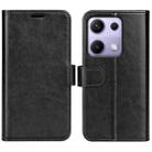 For Redmi Note 14S 4G R64 Texture Horizontal Flip Leather Phone Case(Black) - 1