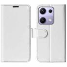 For Redmi Note 14S 4G R64 Texture Horizontal Flip Leather Phone Case(White) - 1