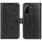 For Redmi A5 4G 173.3mm R64 Texture Horizontal Flip Leather Phone Case(Black) - 1
