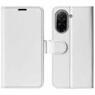 For Redmi A5 4G 173.3mm R64 Texture Horizontal Flip Leather Phone Case(White) - 1