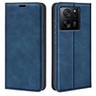 For Xiaomi 13T Retro-skin Magnetic Suction Leather Phone Case(Dark Blue) - 1