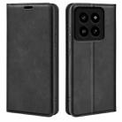 For Xiaomi 14 Pro Retro-skin Magnetic Suction Leather Phone Case(Black) - 1