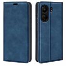 For Xiaomi Redmi 13C Retro-skin Magnetic Suction Leather Phone Case(Dark Blue) - 1