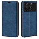 For Xiaomi Redmi K70E Retro-skin Magnetic Suction Leather Phone Case(Dark Blue) - 1