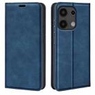 For Xiaomi Redmi Note 13 Pro 4G Retro-skin Magnetic Suction Leather Phone Case(Dark Blue) - 1