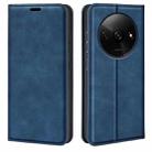 For Xiaomi Redmi A3 Retro-skin Magnetic Suction Leather Phone Case(Dark Blue) - 1