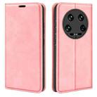 For Xiaomi 14 Ultra Retro-skin Magnetic Suction Leather Phone Case(Pink) - 1