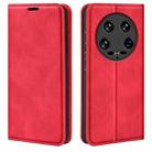 For Xiaomi 14 Ultra Retro-skin Magnetic Suction Leather Phone Case(Red) - 1