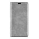 For Xiaomi Redmi Turbo 3 Retro-skin Magnetic Suction Leather Phone Case(Grey) - 2