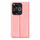 For Xiaomi Redmi Turbo 3 Retro-skin Magnetic Suction Leather Phone Case(Pink) - 3