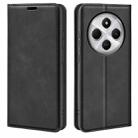 For Xiaomi Redmi 14C 4G Retro-skin Magnetic Suction Leather Phone Case(Black) - 1