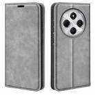 For Xiaomi Redmi 14C 4G Retro-skin Magnetic Suction Leather Phone Case(Grey) - 1