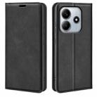 For Xiaomi Redmi Note 14 5G Retro-skin Magnetic Suction Leather Phone Case(Black) - 1