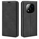 For Xiaomi Redmi Note 14 Pro+ 5G Retro-skin Magnetic Suction Leather Phone Case(Black) - 1