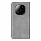 For Xiaomi Redmi Note 14 Pro+ 5G Retro-skin Magnetic Suction Leather Phone Case(Grey) - 3