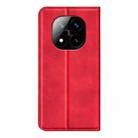 For Xiaomi Redmi Note 14 Pro+ 5G Retro-skin Magnetic Suction Leather Phone Case(Red) - 3