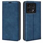 For Xiaomi 14T Retro-skin Magnetic Suction Leather Phone Case(Dark Blue) - 1