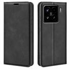For Xiaomi 15 Retro-skin Magnetic Suction Leather Phone Case(Black) - 1