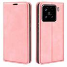 For Xiaomi 15 Retro-skin Magnetic Suction Leather Phone Case(Pink) - 1
