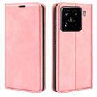 For Xiaomi 15 Pro Retro-skin Magnetic Suction Leather Phone Case(Pink) - 1
