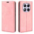 For Xiaomi Redmi Note 14 Pro 4G Retro-skin Magnetic Suction Leather Phone Case(Pink) - 1