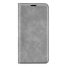 For Xiaomi Poco M7 Pro 5G Retro-skin Magnetic Suction Leather Phone Case(Grey) - 2