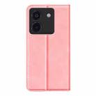 For Xiaomi Poco M7 Pro 5G Retro-skin Magnetic Suction Leather Phone Case(Pink) - 3