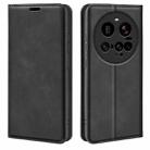 For Xiaomi 15 Ultra Retro-skin Magnetic Suction Leather Phone Case(Black) - 1