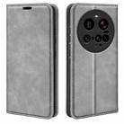 For Xiaomi 15 Ultra Retro-skin Magnetic Suction Leather Phone Case(Grey) - 1