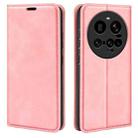 For Xiaomi 15 Ultra Retro-skin Magnetic Suction Leather Phone Case(Pink) - 1