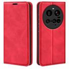 For Xiaomi 15 Ultra Retro-skin Magnetic Suction Leather Phone Case(Red) - 1