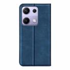 For Redmi Note 14S 4G Retro-skin Magnetic Suction Leather Phone Case(Dark Blue) - 3