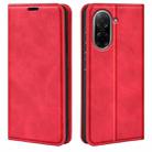 For Redmi A5 4G 173.3mm Retro-skin Magnetic Suction Leather Phone Case(Red) - 1