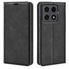 For Xiaomi 15T Pro Retro-skin Magnetic Suction Leather Phone Case(Black) - 1